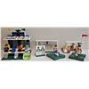 Image 1 : 3 Vintage Football/Soccer LEGO Sets, 2000 Set #3403 Fans Grandstand, 2001, #3419 Precision Shooting,