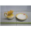 Image 1 : Mini wash basin and vase, yellow