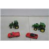 Image 2 : 2 toy John Deere tractors and 2 toy cars