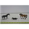 Image 1 : 3 metal toy horses