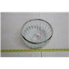 Image 1 : Glass serving bowl with metal rim
