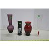 Image 1 : 4 glass vases