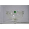 Image 3 : Clear glass pedestal bowl