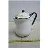 Image 1 : White enamel coffee pot