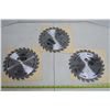 Image 1 : 3 new 24 tooth 8" saw blades, carbide tip