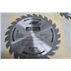 Image 2 : 3 new 24 tooth 8" saw blades, carbide tip