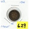 Image 1 : 1900 US 1 cent