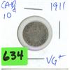 Image 1 : 1911 CAD 10 cent