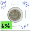 Image 1 : 1930 CAD 10 cent
