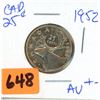 Image 1 : 1952 CAD 25 cent