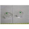 Image 2 : Pair of glass 3D paper weights