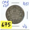 Image 1 : 1931 CAD 50 cent