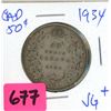 Image 1 : 1934 CAD 50 cent