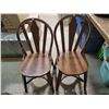 Image 1 : 2 Vintage wooden chairs