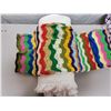 Image 3 : Vintage crochet throw + Vintage White Bedspread 72'x102'