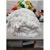Image 4 : Vintage crochet throw + Vintage White Bedspread 72'x102'