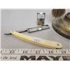 Image 2 : Victorian shaving mug with razor, brush, blades, straight razor