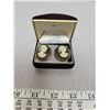 Image 1 : Pair of cameo earrings with box