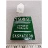 Image 1 : 1969 Saskatchewan tin bicycle license - Saskatoon