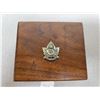Image 2 : Walnut jewellery box "Saskatoon Light Infantry"