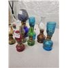 Image 3 : Lot of 9 miniature coal oil lamps with chimneys