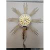 Image 1 : Mid century modern "Ingraham" starburst clock good working order