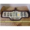Image 3 : 11 X 11 Percelain Phoenix Gold 1993 Ann. Edition US Route 66 Sign