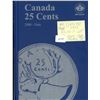 Image 1 : 46 Canadian .25C Coins Booklet 40 1973 RCMP Quarters 6 Red 2004 Poppy