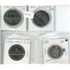 Image 1 : 4 Canadian Coins 1 - 1975 .50 C 1 - 1986 $1.00 2 - 1982 $1.00
