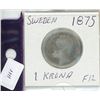 Image 1 : 1875 Sweden 1 Krona Silver Content