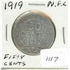 Image 1 : 1919 50C Nfdld Coin Silver Content