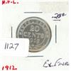 Image 1 : 1912 20C Nfdld Coin Silver Content