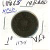 Image 1 : 1865 1C NFDLD Coin Silver Content VF+