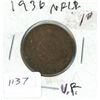 Image 1 : 1936 1C NFDLD Coin Silver Content VF