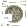 Image 1 : 1946 .50C Canadian Silver Coin Die Crack Both Sides EF40