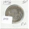 Image 1 : 1946 .50C Canadian Silver Coin EF