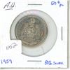 Image 1 : 1959 .50C Canadian Silver Coin AU