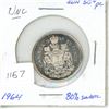Image 1 : 1964 .50C Canadian Silver Coin UNC
