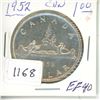 Image 1 : 1952 $1 Canadian Silver $ EF40