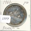 Image 1 : 1962 $1 Canadian Silver $ A-UNC