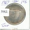 Image 1 : 1967 $1 Canadian Silver $
