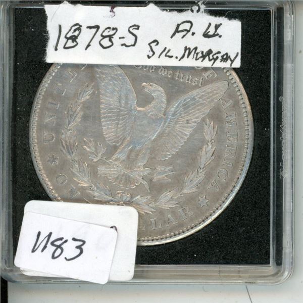 1878 USA $1 Silver Morgan AU