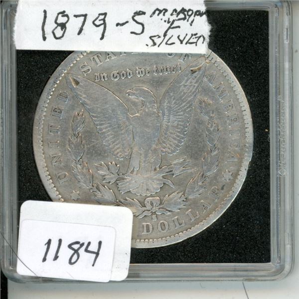 1879S USA $1 Silver Morgan F