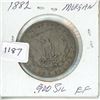 Image 1 : 1882 USA $1 Silver Morgan EF