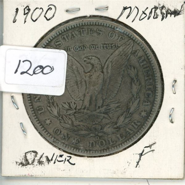 1900-O USA $1 Morgan Silver F