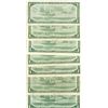 Image 2 : 7 X1954 Circulated $1 Bill