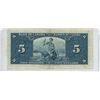 Image 2 : 1937 King George $5.00 Bill