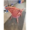 Image 2 : MAHOGANEY STAINED WICKER CHAIR (GOOD CONDITION)
