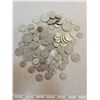 Image 1 : US coins: 21 - 25¢, 5 - 50¢, 83 - 10¢
