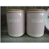 Image 2 : Coffee/Sugar canisters and matching decorative plate